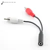 3.5mm RCA Female connector jack Stereo Cable Y plug to 2 RCA Male Adapter 3.5 Audio aux Socket connector to Headphone music wire ► Photo 2/6