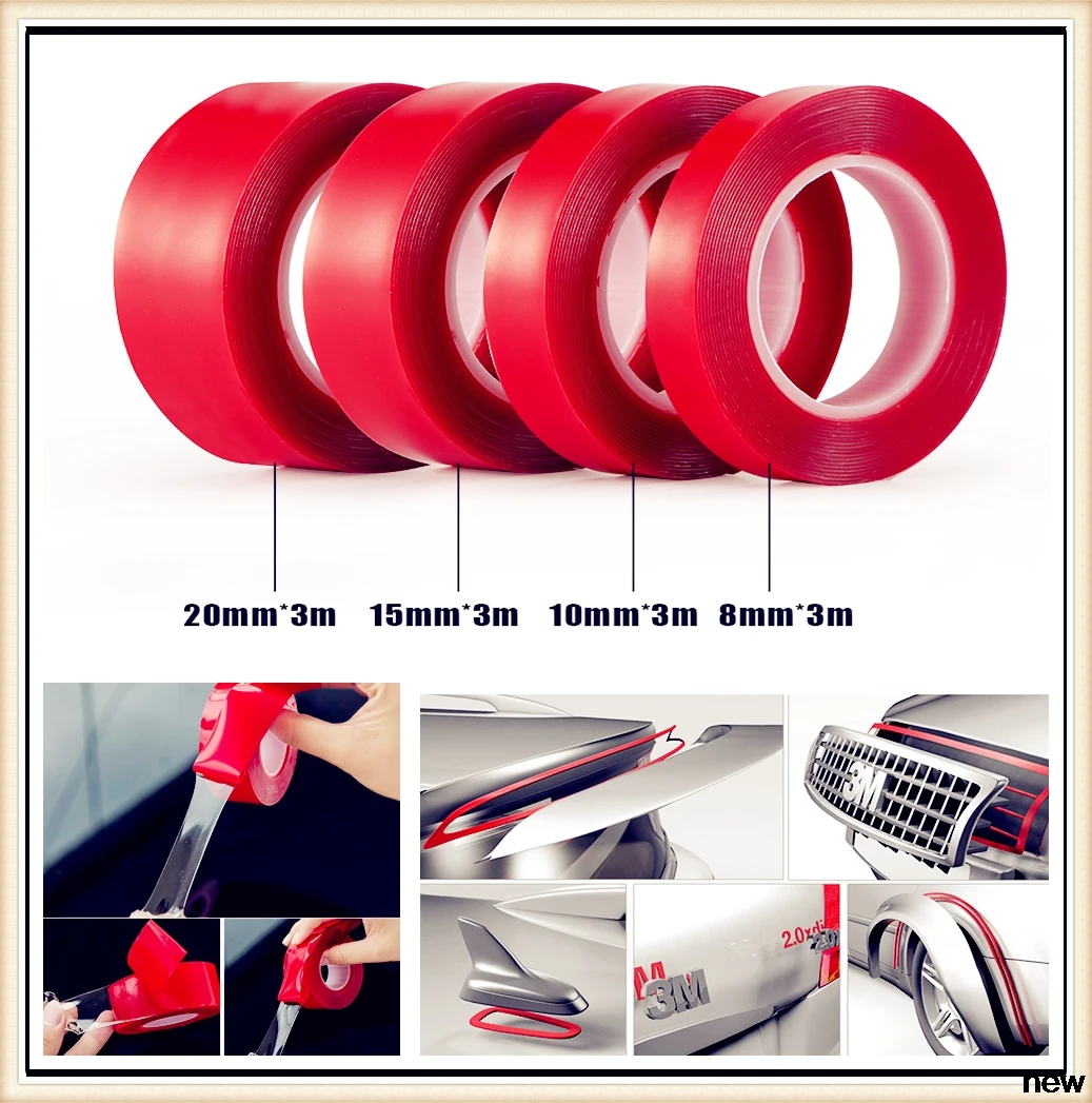 

Car Acrylic Tape Car Heat Resistant Double Sided tape for Ford C-MAX Flex B-MAX Atlas Five FG F-350 F-250 E-Series