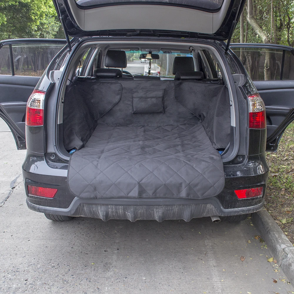 

New Dual-use soft SUV dog Car Trunk Mat pet dog car Seat Cover Pet Barrier Protect Car floor from Spills and Pet Nail Scratches