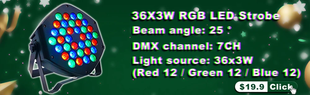 Светодиодный Par огни 36 х 3 W DJ светодиодный RGBW Par огни RGB стирка светомузыка, DMX контроллер эффект для малых пати этап КТВ Освещение