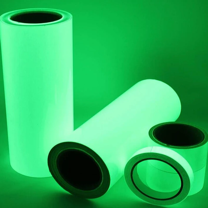 

self-adhesive Glow Luminous Safety Striking Sign Sticker Glow in The Dark Safety Warning Tape Home Decoration