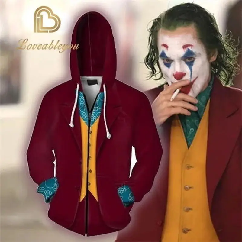 Haha Joker толстовка с 3D принтом толстовки для мужчин и женщин в стиле хип-хоп