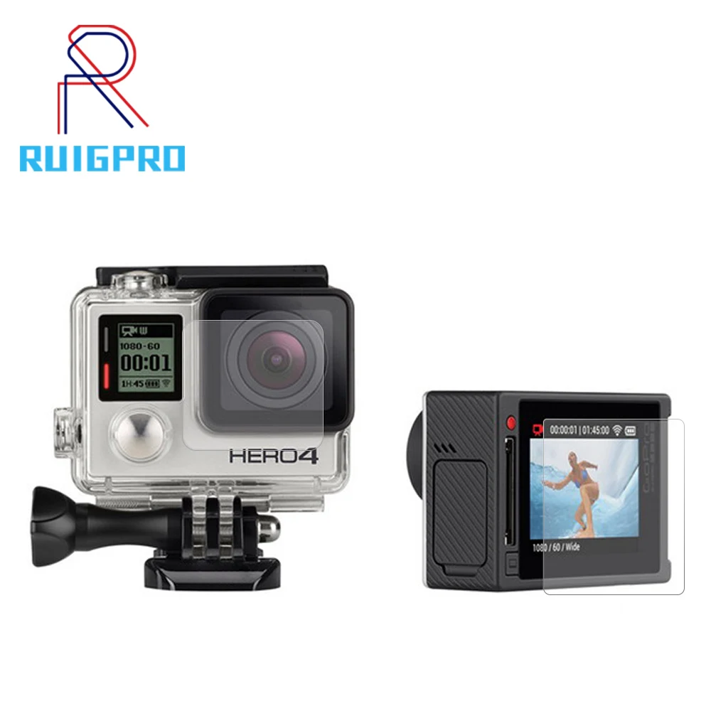Защитная пленка для экрана Ультрапрозрачная ЖК и корпуса камеры GoPro HERO 4