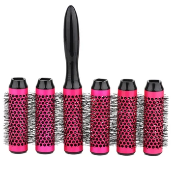 

Round Thermal Brush Set, Professional Barrel Hair Styling Blow Drying Curling Brush,Hair Rollers