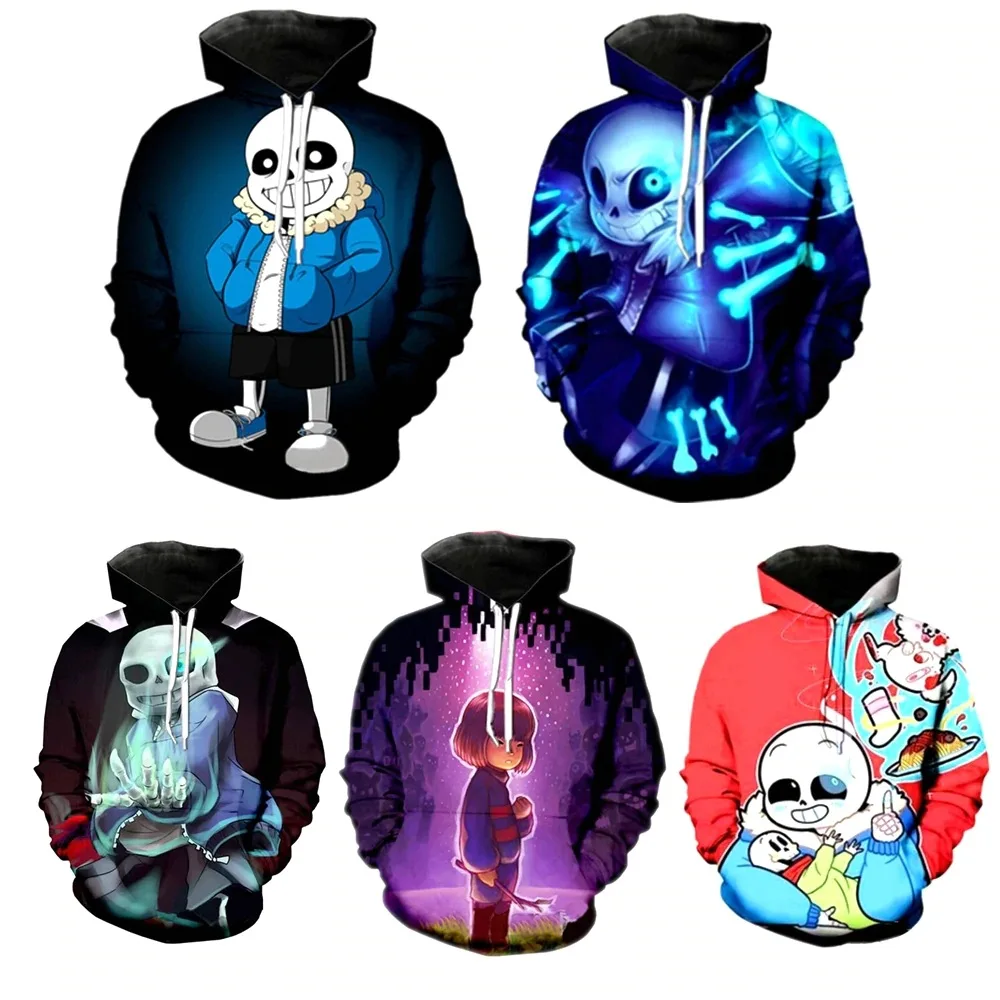 Game Undertale Sans Hoodies Sweatshirts Cosplay Costumes Undertale Undyne 3D Printing zipper Hoodie Jacket men and women sweater