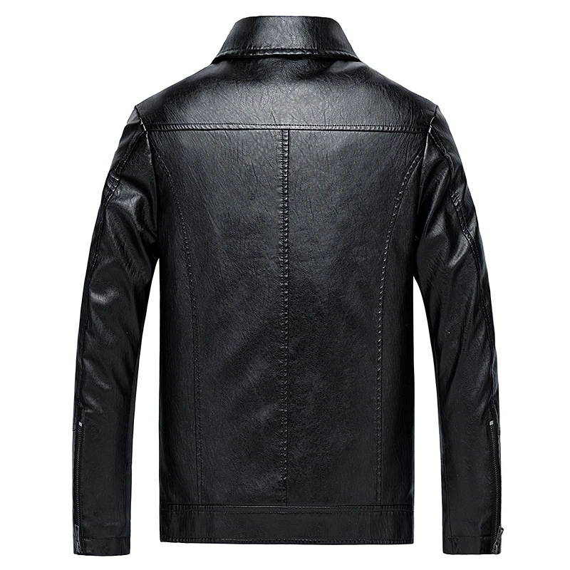 5XL Men Brand New Casual Motorcycle Leather Jacket Coat Men PU Leather Jackets Jaqueta De Couro Masculina Leather Coats Men Plus