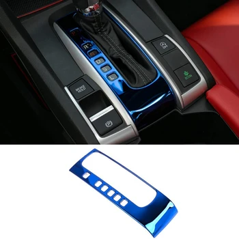 

Shift Gear Panel Trim Automatic Transmission Shift Box Cover for 10Th Gen Honda Civic 2020 2019 2018 2017 2016, Blue