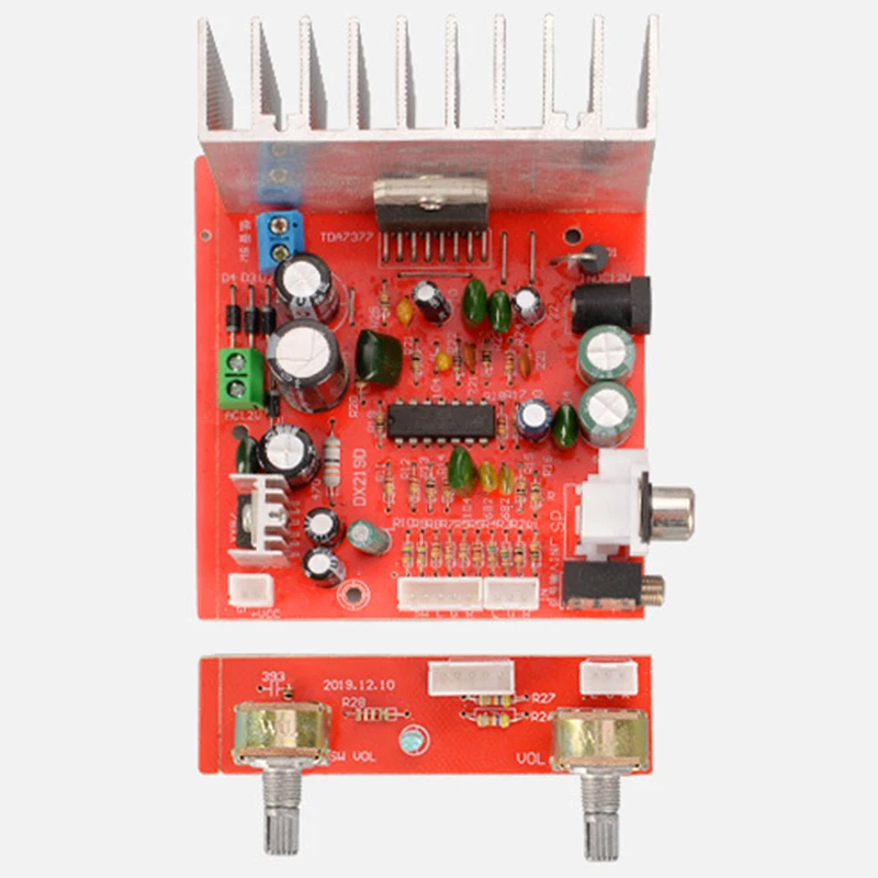 TDA7377 сабвуфер усилитель аудио Плата 38Wx3 Amplificador Mini Home Amp 2 1 канальный Hifi стерео
