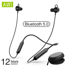 AWI X2 Bluetooth наушники Беспроводная Гарнитура 3D стерео наушники свободные магнитные наушники с микрофоном для спортивных игр