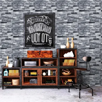 

Vintage Waterproof Brick Wallpaper Roll Diy Self Adhesive Peel and Stick Wallpaper Living Room Bedding Room Wall Decor