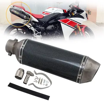 

Universal Carbon Fiber Motorcycle Modified Scooter Exhaust Muffle pipe for Muffler Motorcycle ATV Scooters Dirt bike