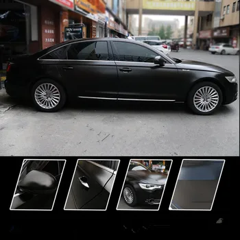 

SUNICE 1.52X10M Waterproof Car Skin Body Sticker Lightning Metal Black Color Wrapping Sheet Car Auto Trunks Cover Car Styling