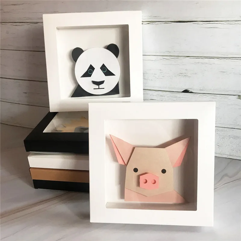 DIY ремесло животные бумага настенная рама для картины кулон украшения