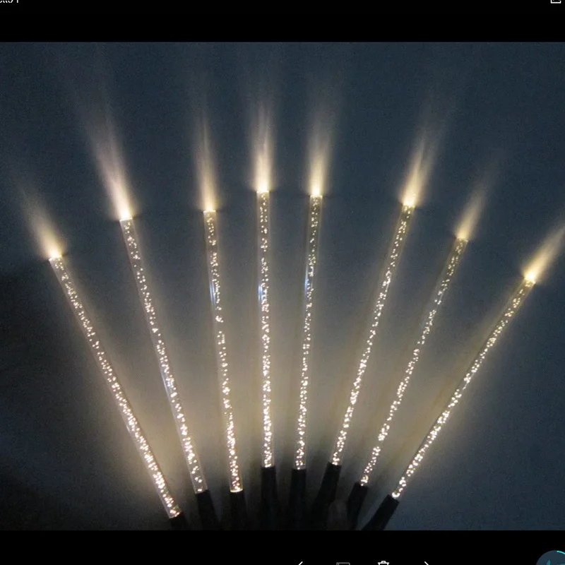 Warm White Light 8 шт. солнечное трубчатое освещение пузырьки акриловая дорожка газонная Ландшафтная лампа Солнечный уличный садовый светильник лампа для террасы палочка для мыльных пузырей - Испускаемый цвет: Warm White Light
