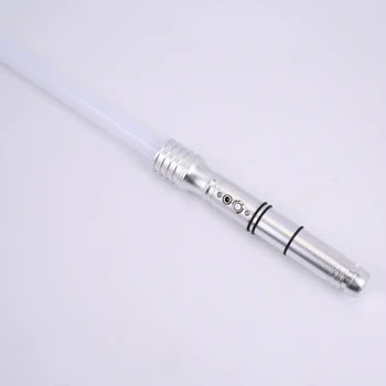 

TXQSABER Metal Dueling RGB Lightsaber Cosplay 6 Sound Color Change Volume Adjustment Force Blaster Laser Light Sword 1inch Blade