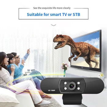 

HD Webcam Universal Home Office Video Conference Clip On Desktop Computer Peripherals 1080P Streaming Recording Free Adjustment