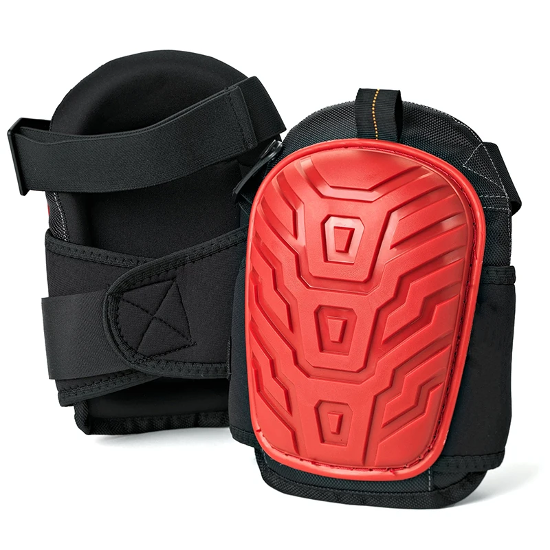 

Heavy Duty Knee Pads for Work with Comfortable Gel Cushion Adjustable Straps and EVA Foam Padding for, Gardning, Cleaning