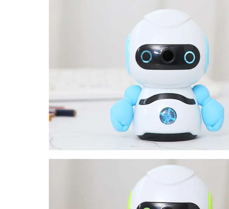 1 шт. Kawaii робот точилка для карандаша ручная резка карандаша инструменты для учебы для детей подарок школьные офисные канцелярские принадлежности