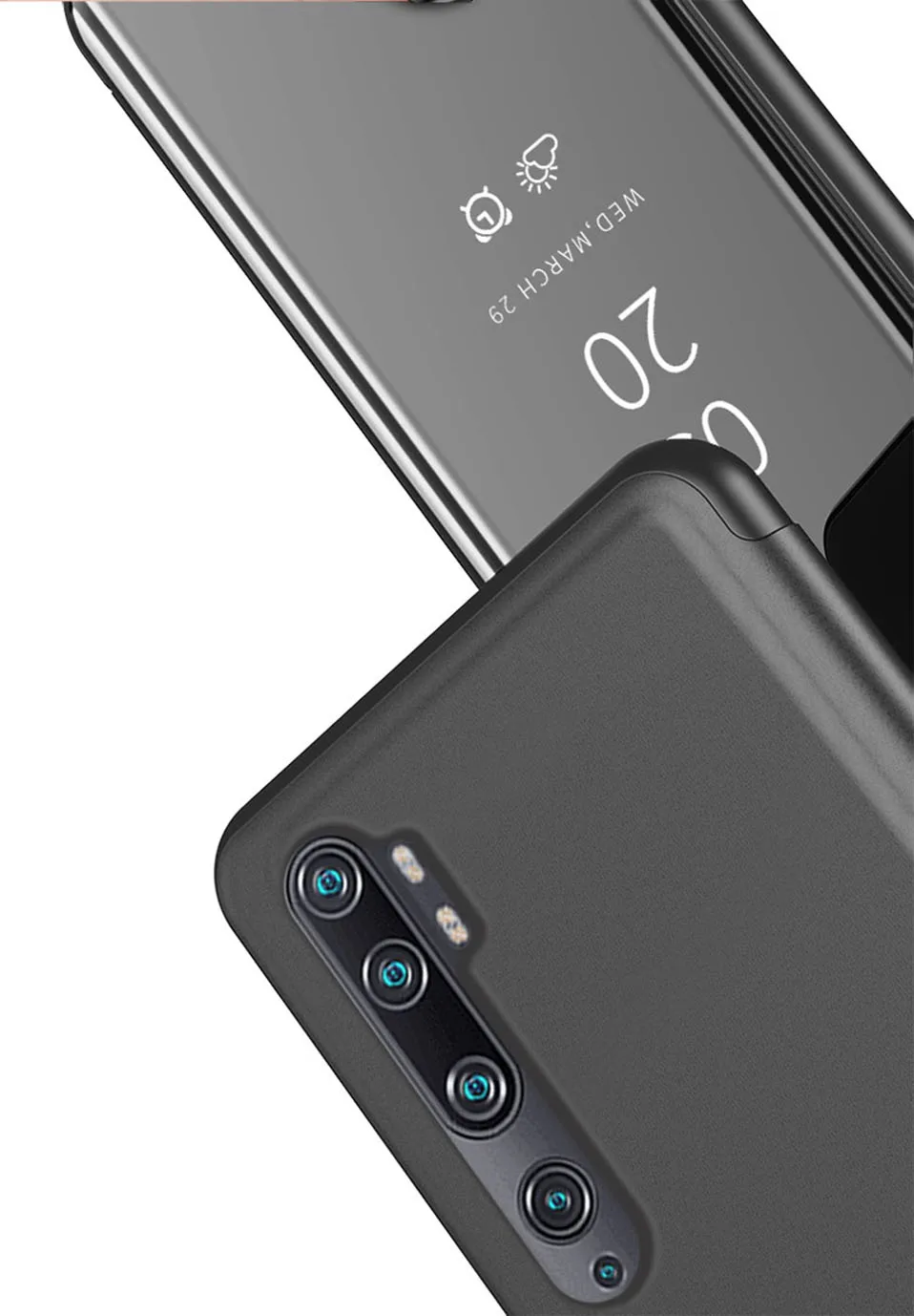Smart Flip Cover Dành Cho Huawei P40 P 40 Lite Pro Tráng Gương Da Nhựa Toàn Ốp Lưng Điện Thoại Funda Cho Huawei P Thông Minh 2019 Coque silicone case for huawei phone