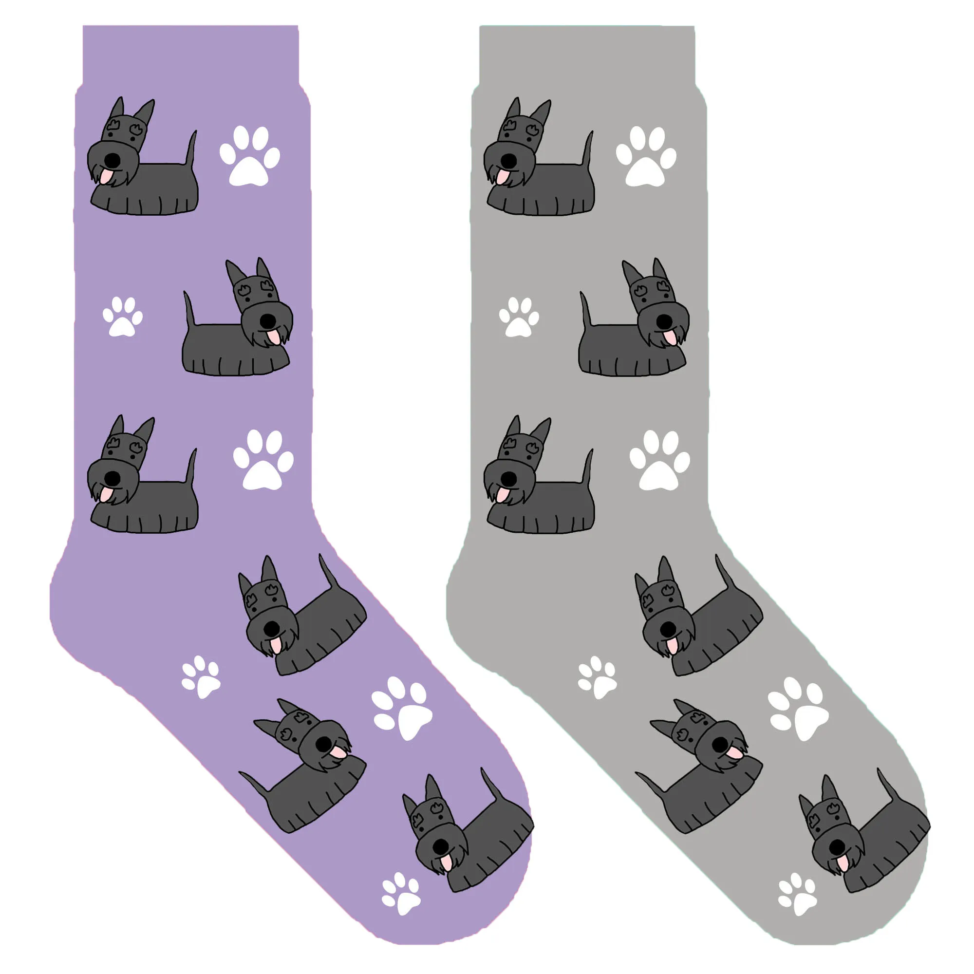 

scottish terrier dog crew socks for human cute sock women cartoon scottie dog theme gift ORIGINAL 50pair/lot EU 38-44 / EU 35-39