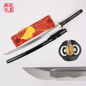 

Hign quality handmade folded steel Japanese Samurai Katana Swords battle ready Espadas sharp edge cutting decorative metal craft