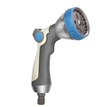 

Hose Nozzle Garden, Metal Spray Nozzle High Pressure, 8 Patterns Thumb Control