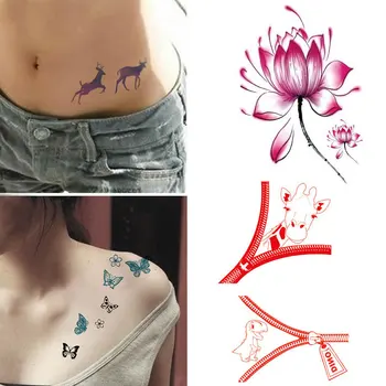 

7 Style Waterproof Temporary Tattoo Sticker for Body Art Water Transfer Flash Tattoo Fake Tatoo for Girl Women Tattoos Newly