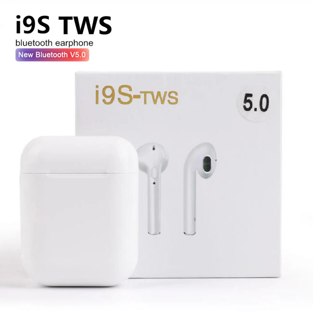 Высокое качество Мини i9s TWS Bluetooth гарнитуры наушники беспроводные наушники с микрофоном для iPhone Android телефон