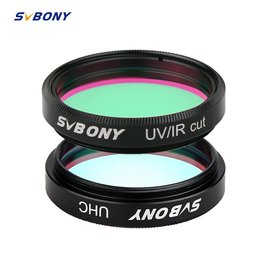 

SVBONY 1.25'' UHC +UV-IR 1/2pcs Elimination of light pollution filters for Astronomy Telescope Eyepiece Observation of Deep Sky