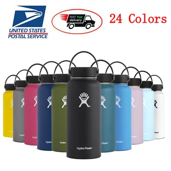

Hydro Flask Water Bottle Stainless Steel Water Bottle Vacuum Insulated Wide Mouth Travel Portable Thermal Bottle 32oz/40oz