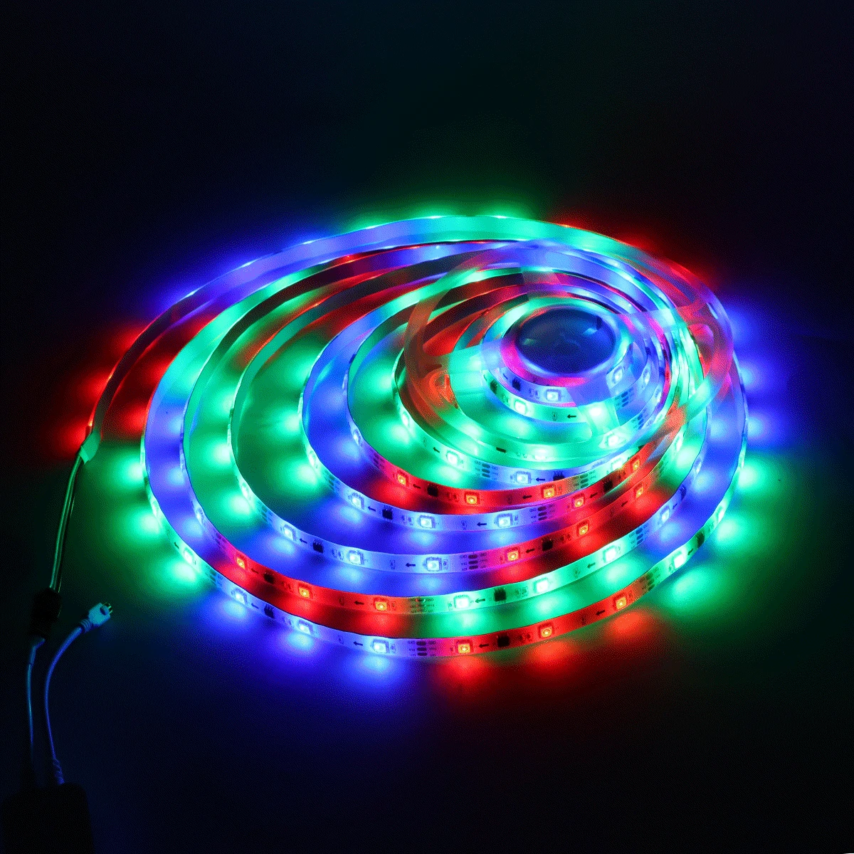 photo Fondo Luces De Colores Gif tira de luces led de colores rgb iluminacion colorida cambiante con control por aplicacion bluetooth sincronizacion de musica para habitacion