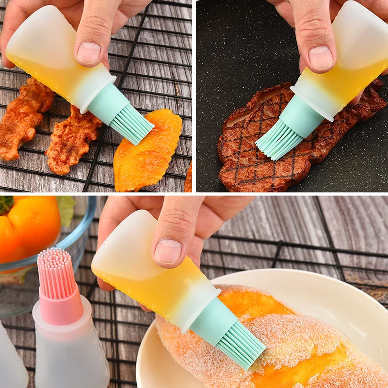 Kitchen Accessories Tools Silicone Oil Brush Basting Brushes Cake Butter Bread Pastry Brush Cooking Utensil Kitchen Gadgets BBQ