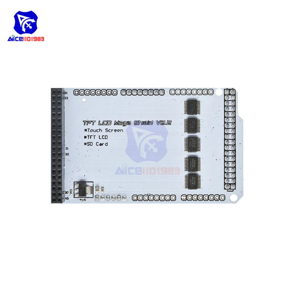 Diymore на тонкопленочных транзисторах на тонкоплёночных транзисторах 3,2 ''4,3'' 5,0 ''7,0'' Мега сенсорный ЖК-дисплей Щит Плата расширения для Arduino FR4 3,3 V 8-битный 16-битный режим модуль SD карты