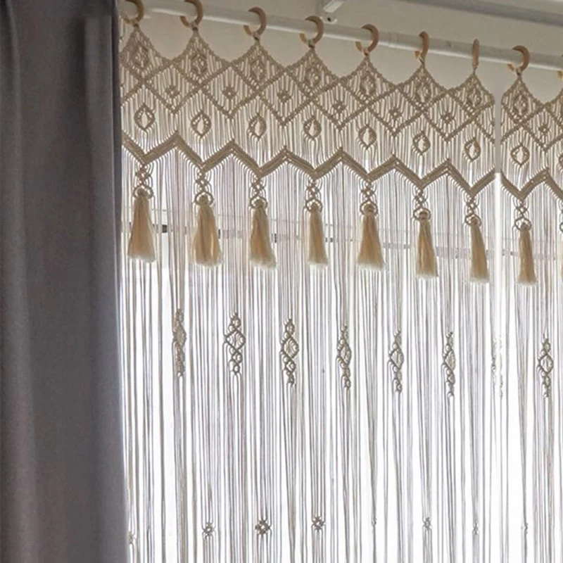 Macrame Curtain Panel
