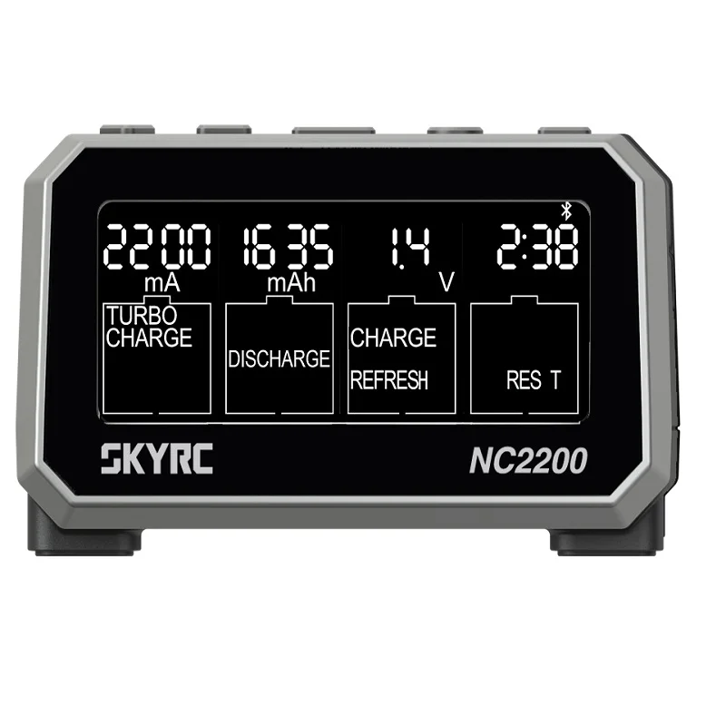 SKYRC NC2200 Bluetooth Smart Fast Charger Discharger Refresh Analyzer for AA/AAA Battery RC FPV Racing Drone RC Quadcopter Parts
