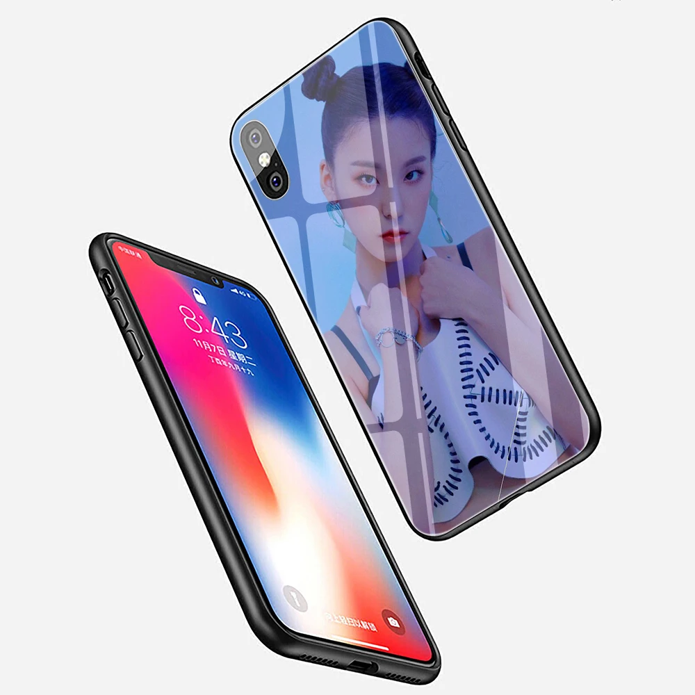 Чехол для телефона EWAU ITZY K из закаленного стекла для iPhone 5 5S SE 6 6s 7 8 Plus X XR XS 11 pro Max
