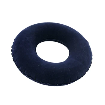 

Inflatable Pile Ring Pad Donut Pillow Vinyl Rubber Seat Medical Acne-Black