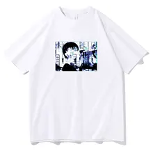 

Serial Experiments Lain T Shirts Spring Summer Men Cosplay T-Shirts Glitch Iwakura Manga Weeb Girl Sci Fi Anime Tee Short Sleeve