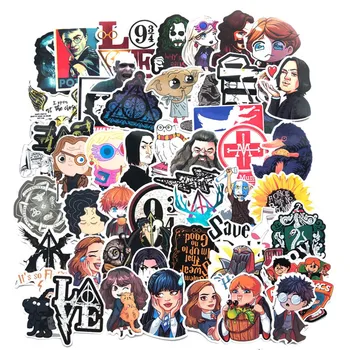 

50 Pcs Harry Stickers Pottering Cartoon Luggage Skateboard Laptop Sticker Refrigerator Stationery Waterproof Stickers