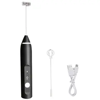 

Rechargeable Electric Egg Beater Milk Coffee Milk Bar Stirring Tea Baking Cream Foam Egg Beater Double Spring Manual Beater