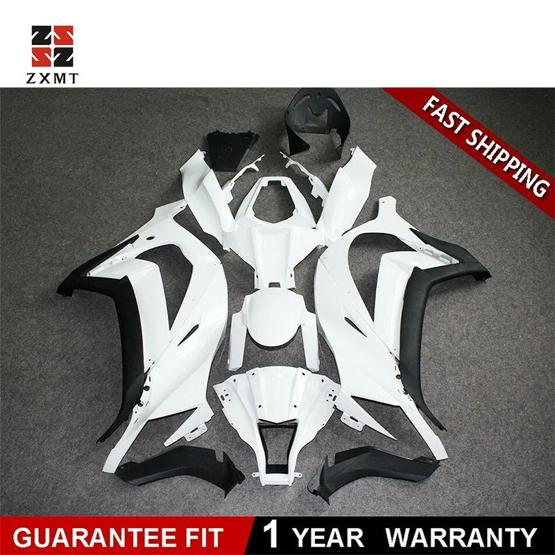 

ZXMT Customized Injection fairing Kit Fits For Kawasaki Ninja ZX10R 2011-2015 2013 2014 Unpainted White ABS Injection Bodywork