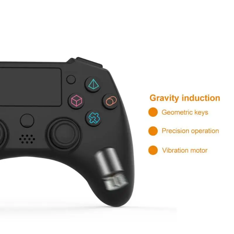 Беспроводной игровой джойстик пульт дистанционного управления контроллер с вибрацией с сенсорным экраном Стандартный ключ USB литиевая батарея Зарядка для PS4 PRO