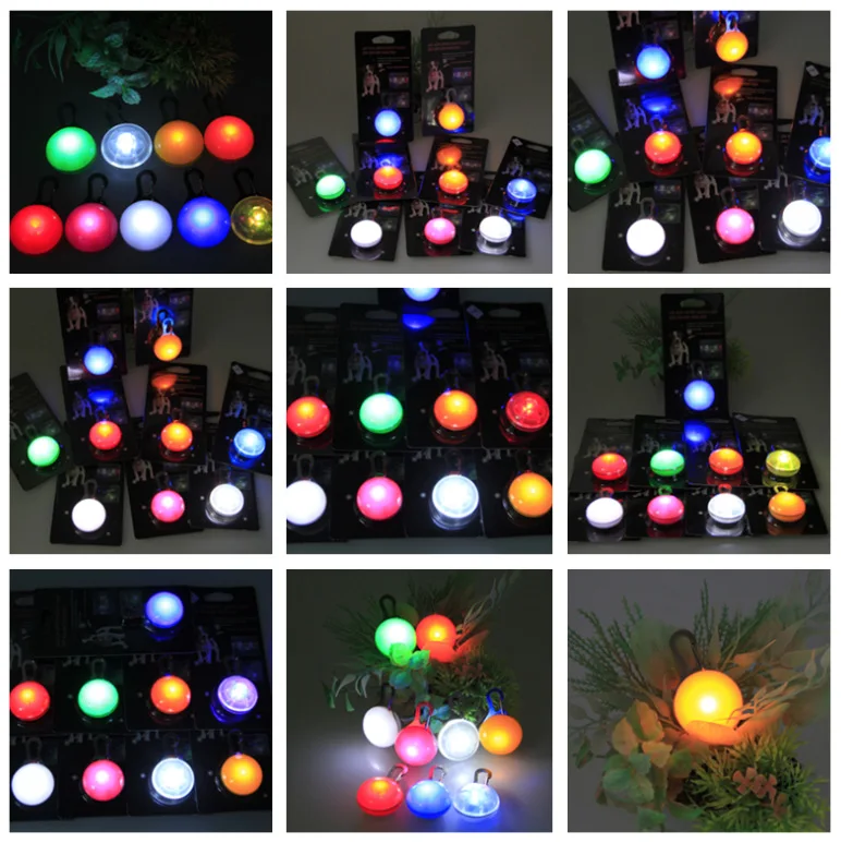 Creative Design travel safe LED Flashing Pedant Night Light Mini Pet Safety Keyring Night Light Pendant Dog Cat