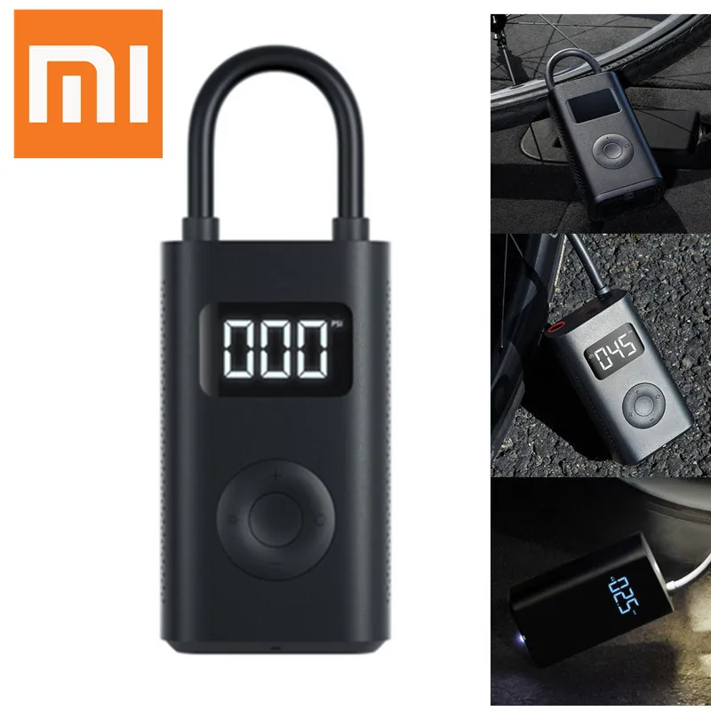 Xiaomi Mijia Портативный Умный Цифровой датчик давления в шинах электрический насос для Мопед мотоцикл автомобиль футбол