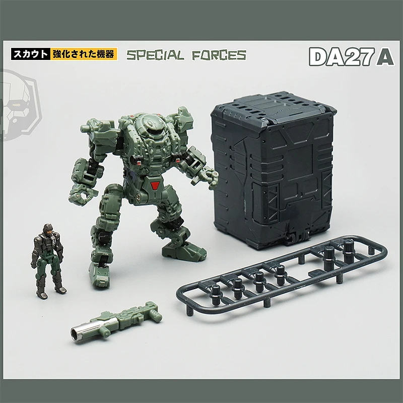 MFT DA27 DA27A DA27C Diaclone трансформация мощность ed-suit power Suit черный мех Solider Lost Planet фигурка игрушка - Цвет: DA-27A