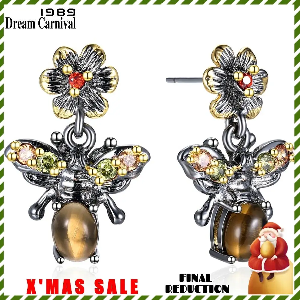 DreamCarnival 1989, Новое поступление, Винтажные серьги в виде медовых пчел для женщин, горячая Распродажа, модные, должны быть, рождественский подарок, WE3798