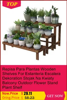 Wooden Shelves Stand Etagere Plante Plantenrekken Estante Para Plantas For Stojak Na Kwiaty Rack Balcony Flower Plant Shelf