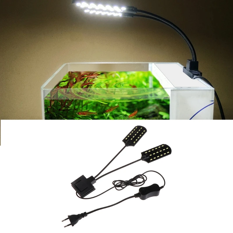 

15W Fish Tank Lamps EU Plug Aquarium Plant Lights High Brightness Energy Saving