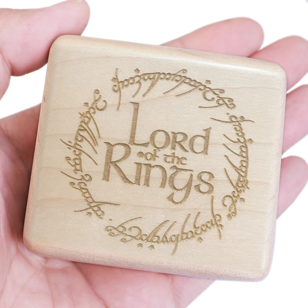 Sinzyo Handmade Wooden The lord of rings Music box birthday Gift For Christmas/Birthday/Valentine's day gift boxs Maple