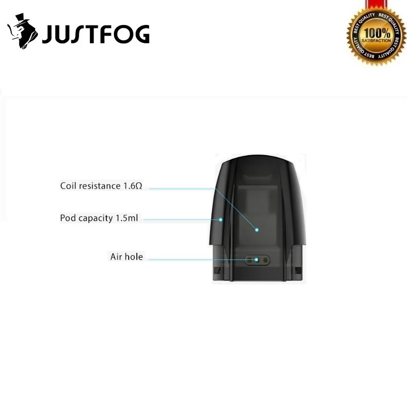 Картридж для вейпа JUSTFOG MINIFIT 15 шт./лот 1 5 мл|Атомайзеры электронных сигарет| |